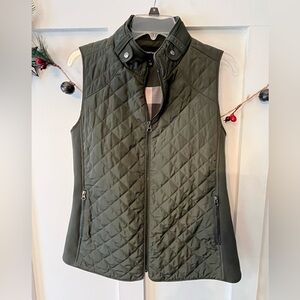 41 Hawthorn Dark Green Quilted Vest